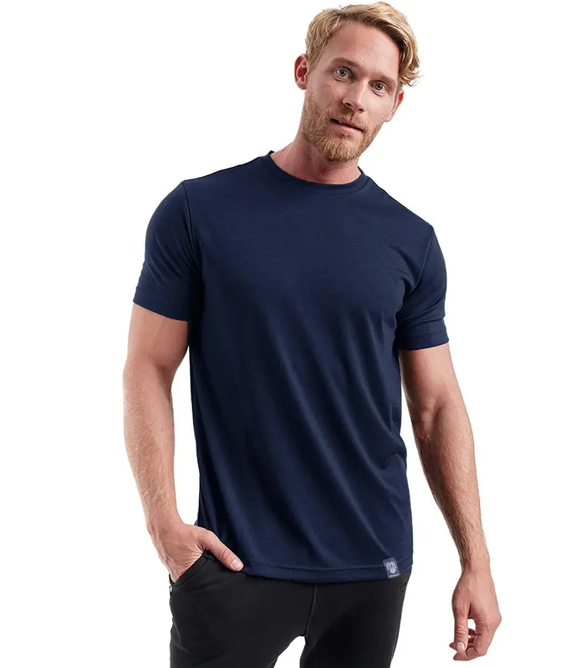 Herren Kurzarm Rundhals Einfach T-Shirt