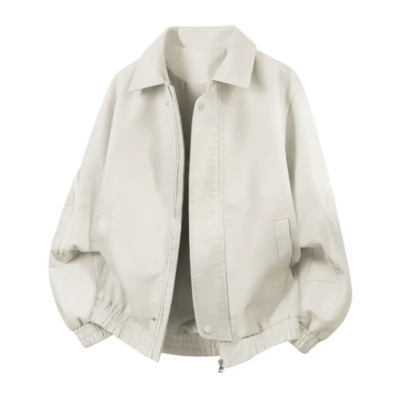 Herren Oversize-Blouson mit elastischem Saum und verdecktem Reißverschluss