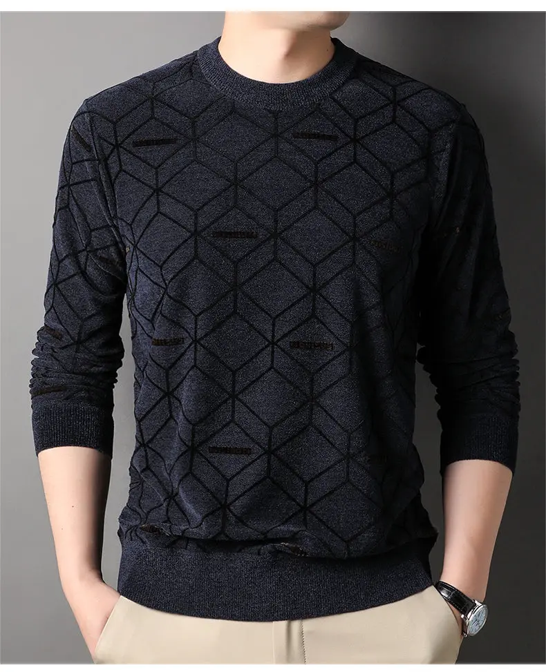 Herren Pullover mit Rundhalsausschnitt - MIKE