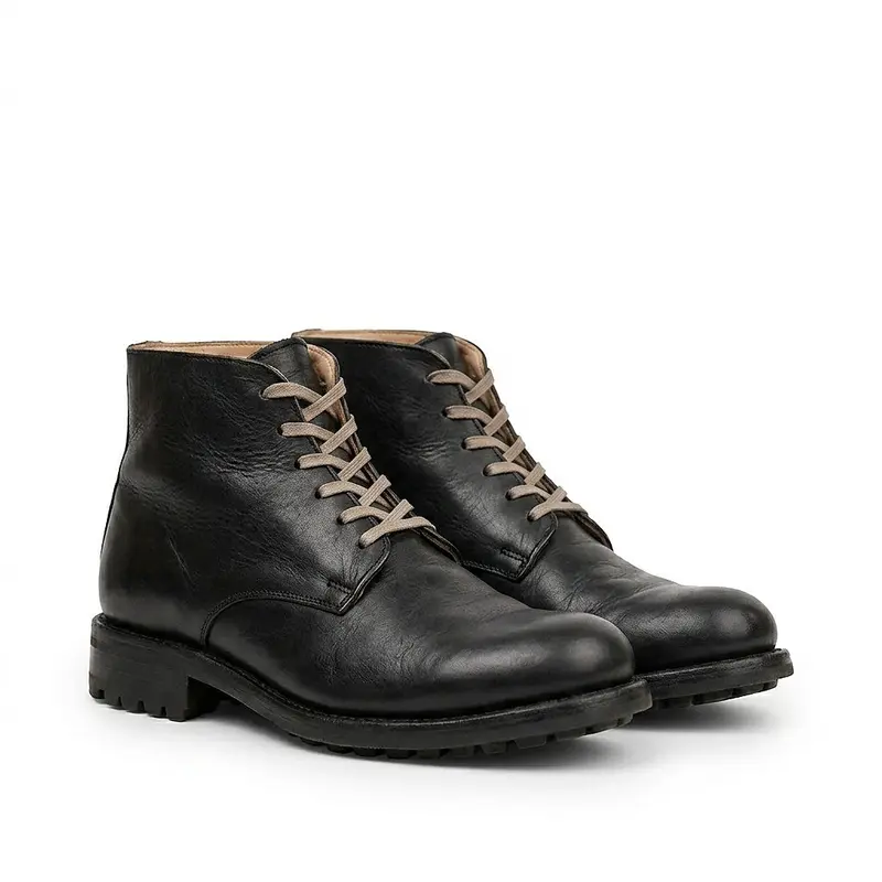 Herren-Schnürstiefeletten mit Profilsohle