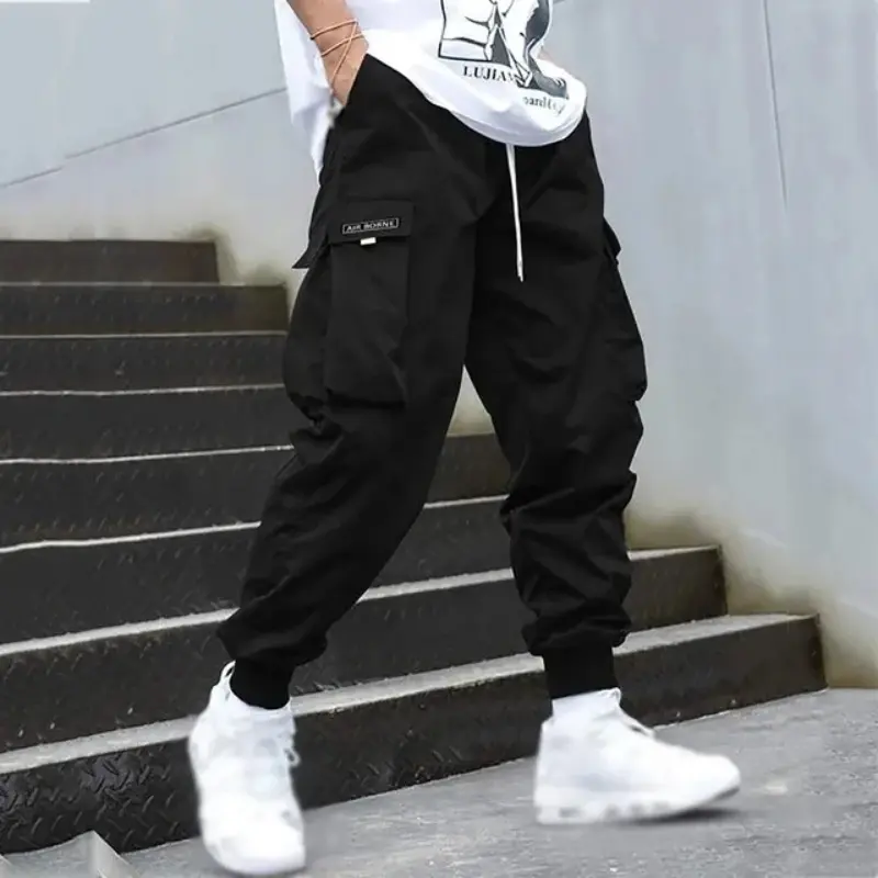 Herren Schwarze Cargo Hose