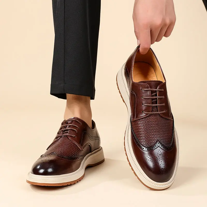 Herren Wingtip Schnürschuhe im Brogue-Stil