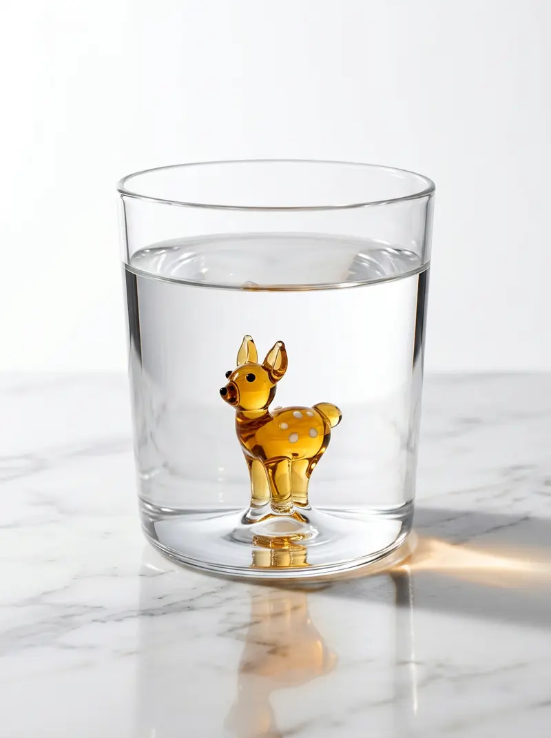 Hert Drinkglas met Dierenfiguur โ 350 ml | Hert