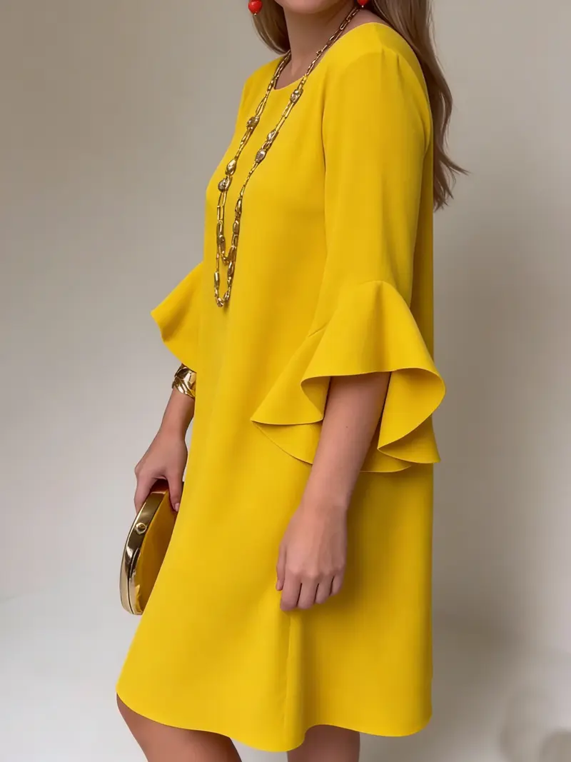 Hilaria - Minikleid mit Rüschenärmeln