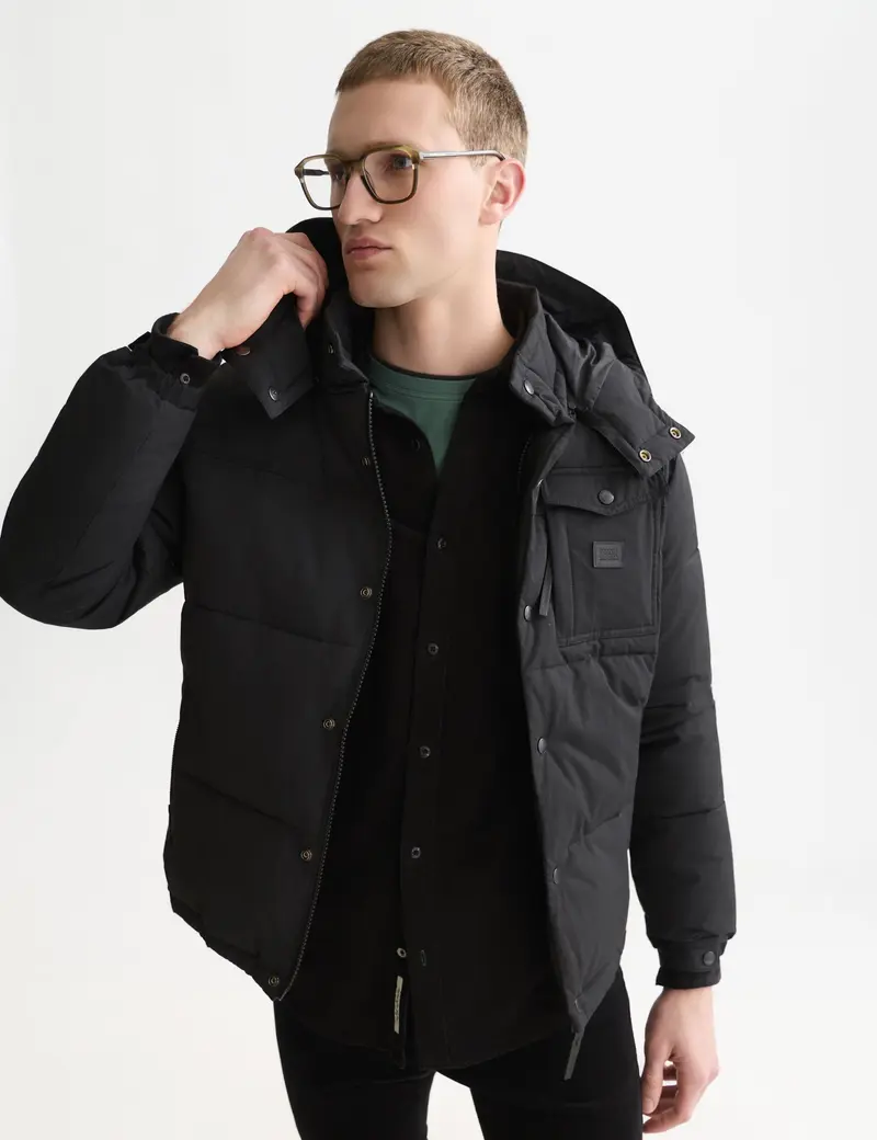 Hooded puffer jacket