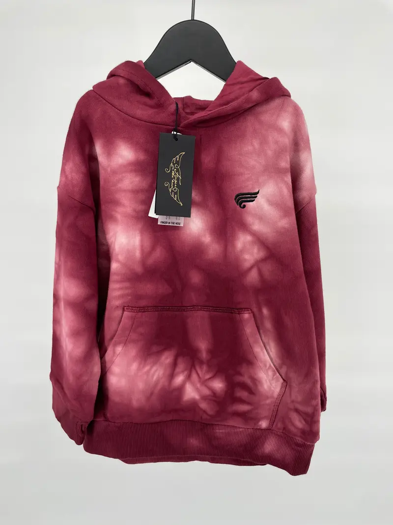 Hoodie Rood Tie Dye Maat 110