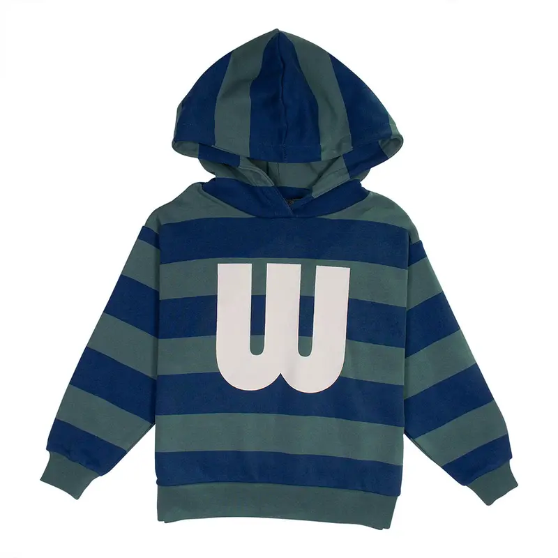 Hoody Amore Soft Green Kobalt Blue