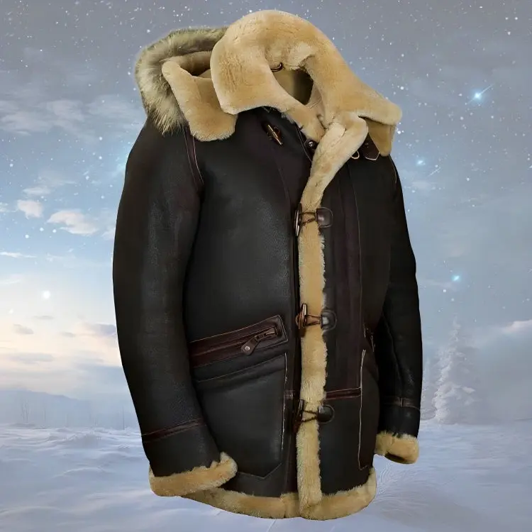 Horst | Herren Warm Gerippte Bündchen Lederjacke