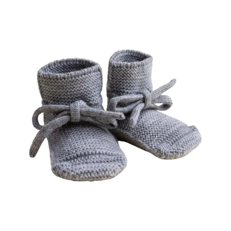 Hvid Booties Grey Melange