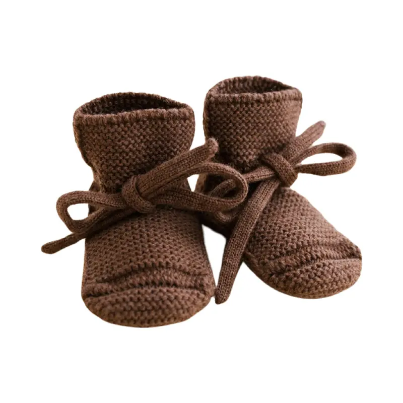 Hvid Booties Mocha