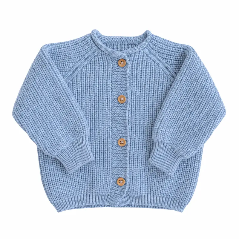 Hvid Cardigan Inga Light Blue