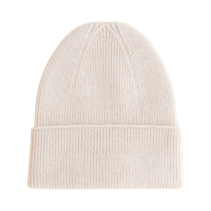Hvid Fonzie Newborn Beanie Cream
