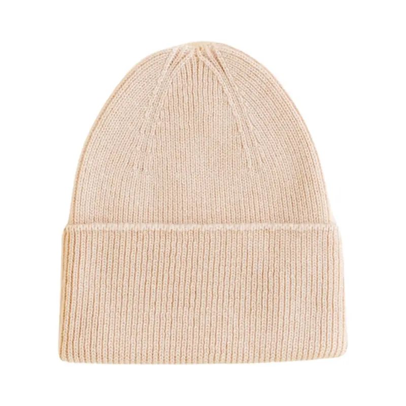 Hvid Fonzie Newborn Beanie Oat