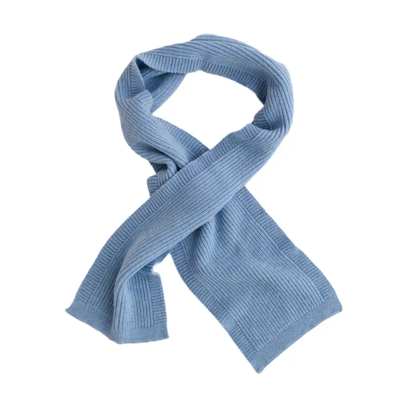 Hvid Gustave Scarf Light Blue