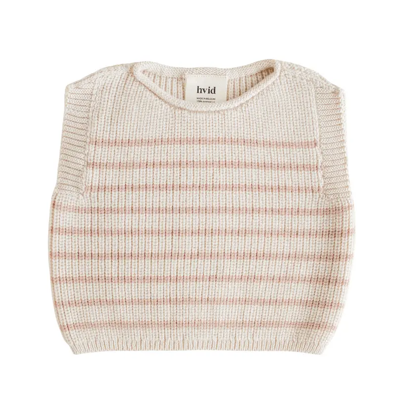 Hvid Harvey Vest Cream - Apricot