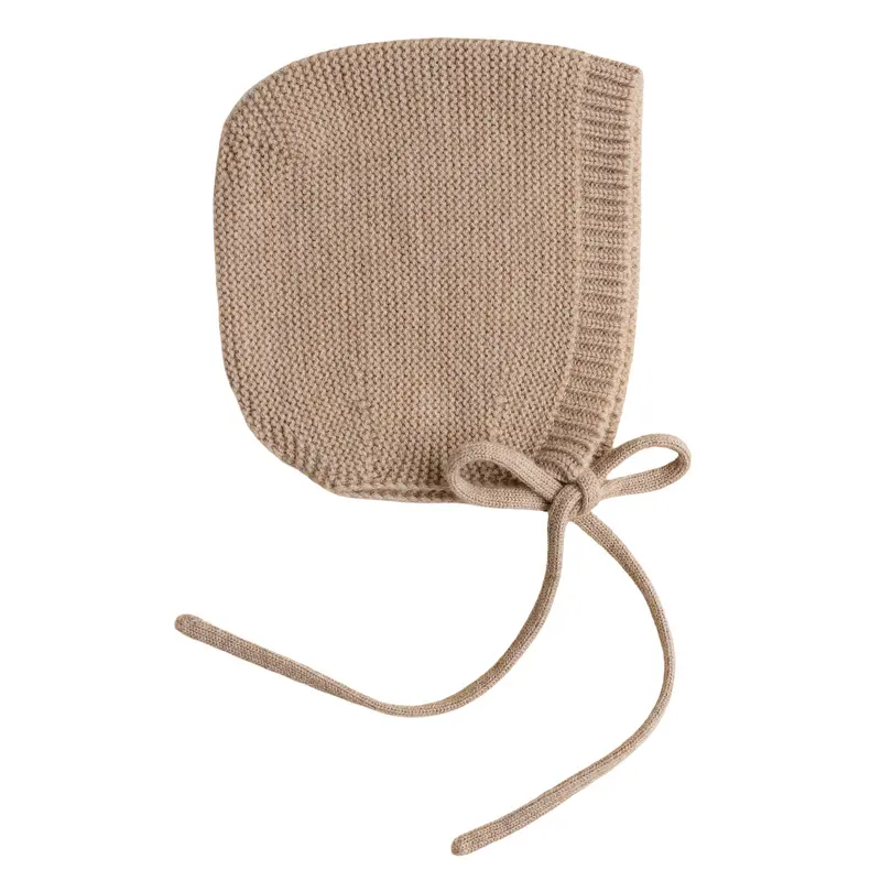 Hvid Newborn Bonnet Dolly Sand