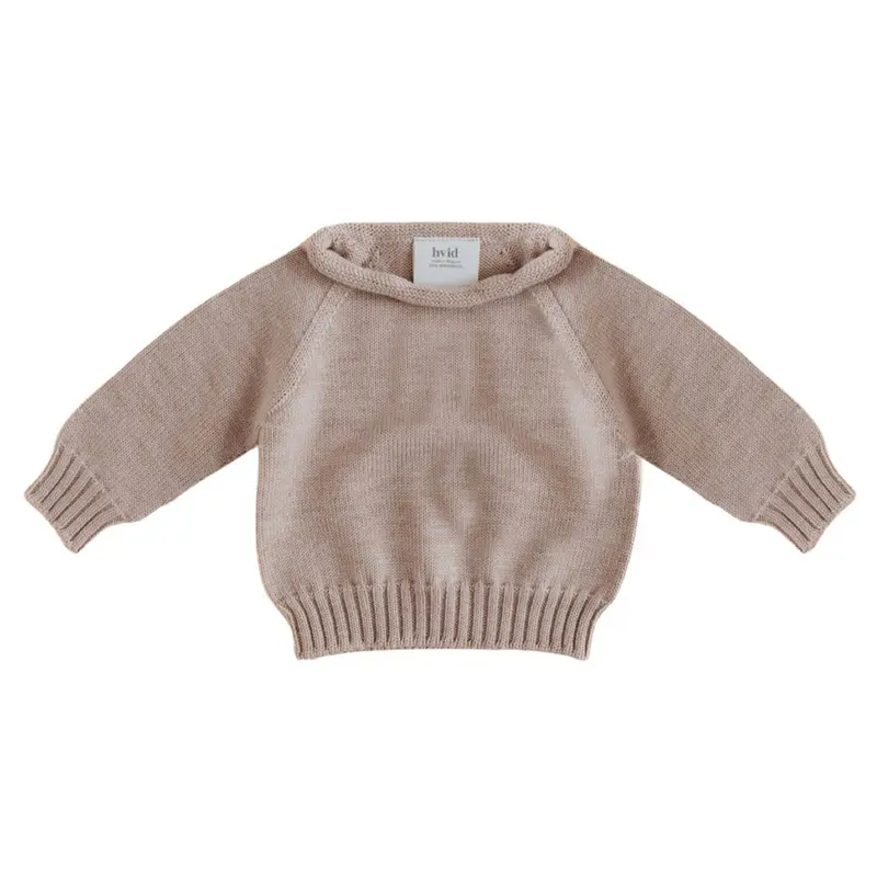 Hvid Sweater Georgette Sand