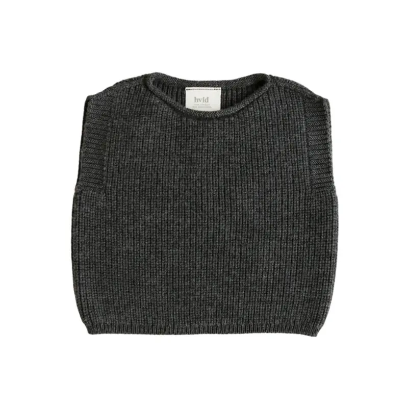 Hvid Vest Harvey Charcoal