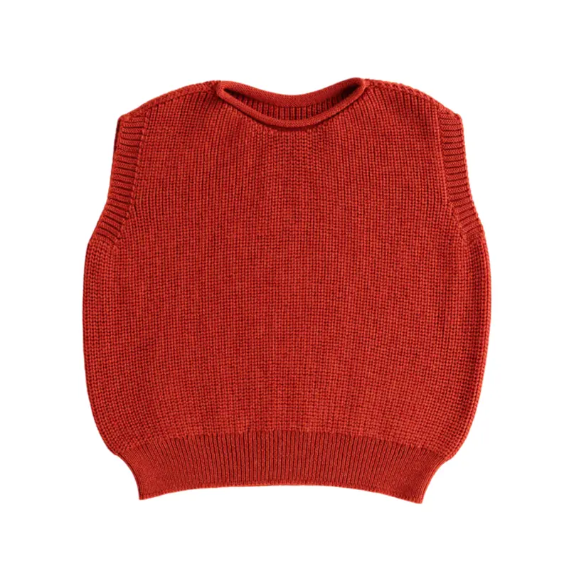 Hvid Vest Harvey Kids Red