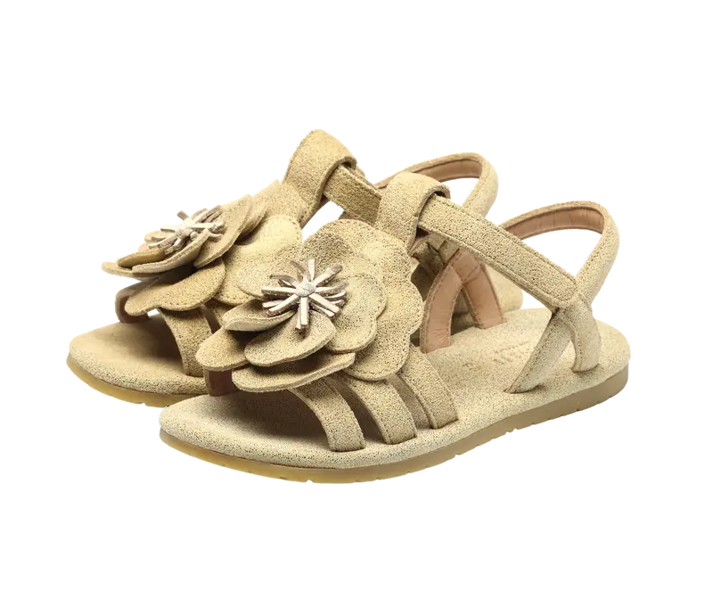 Iles Fields Sandals | Buttercup | Truffle Metallic Leather
