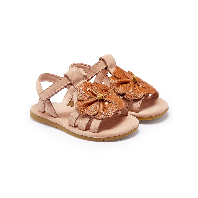 Iles Fields Sandals | Hibiscus | Coral Betting Leather