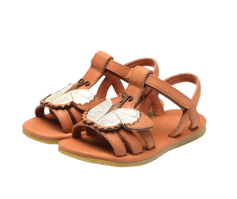 Iles Sky Sandals | Papillon | Walnut Leather