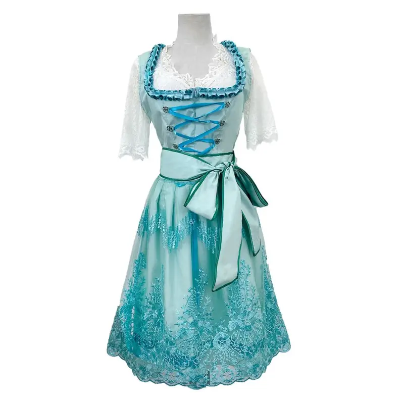 Ilse | Damen Dirndl Oktoberfest Kleid mit Schürze