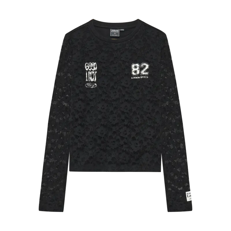Indian Blue Jeans - Longsleeve Lace | Black