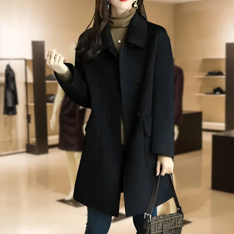 Ingrid | Damen Elegante Zweireihiger Jacke