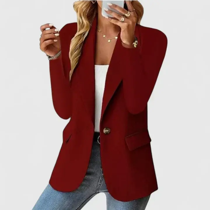 Ingrid | Damen Klassischer Regular Fit Knopf Blazer