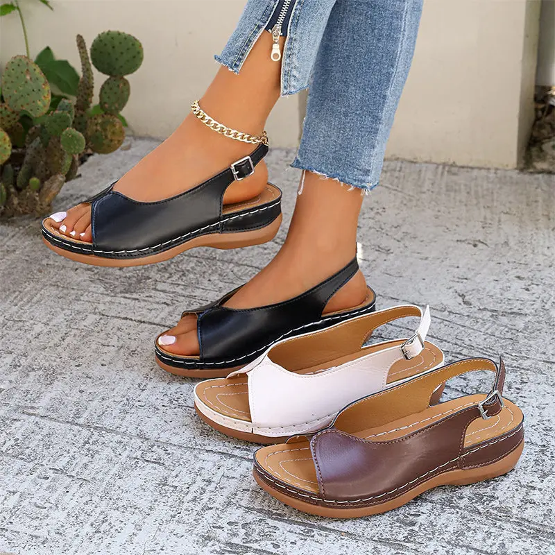 Irella | Offene Slingback-Sandalen mit Komfortsohle
