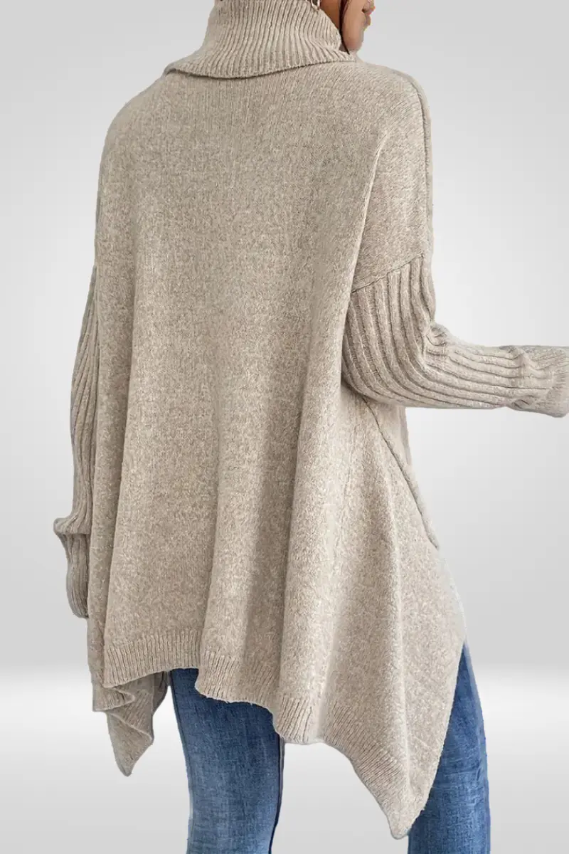Irmtraud | Damen Rollkragenpullover Oversize Strickpullover