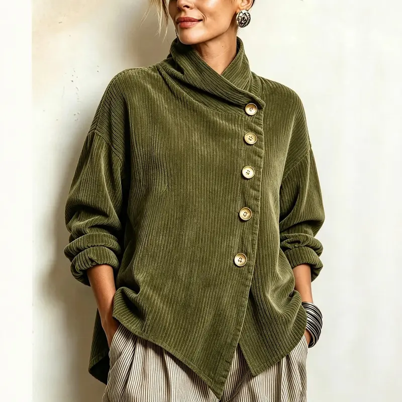 Irregular Corduroy Top