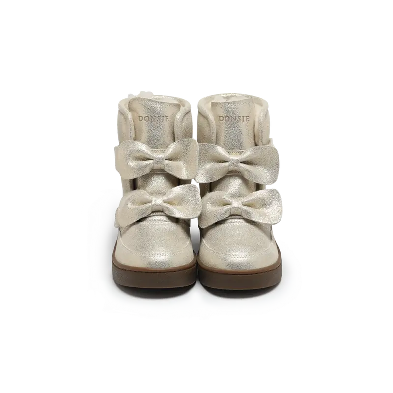 Isa Exclusive Boots | Silver Metallic Leather