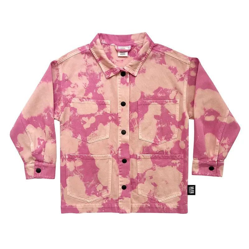 Jacket Worker Established 015 Distressed Overdye Pink Peach