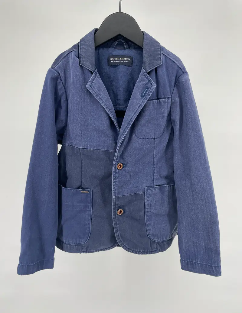 Jas Colbert Blauw Denim Maat 104