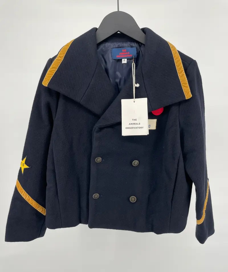 Jas Donkerblauw Wol 128