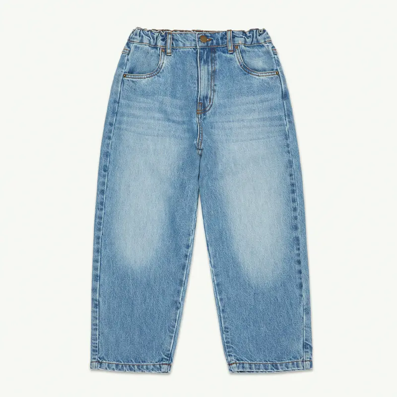 Jean Straight Semi Fadeout Blue