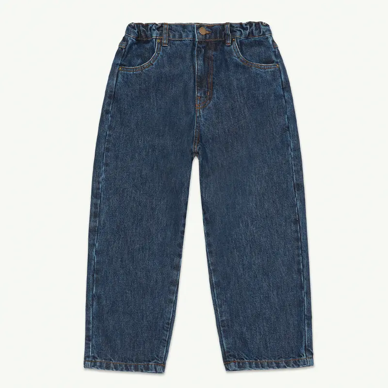 Jeans Straight Washed Blue