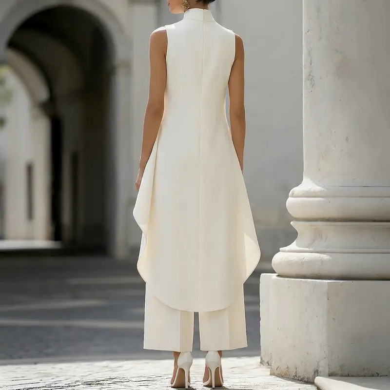 Jelyra | Modernes langes Kleid mit asymmetrischem Design