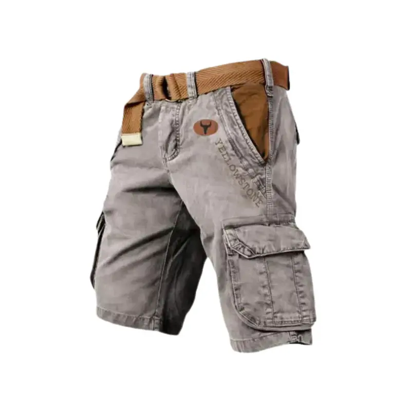 Jeroox | Kurze Herrenhose mit Cargo-Taschen