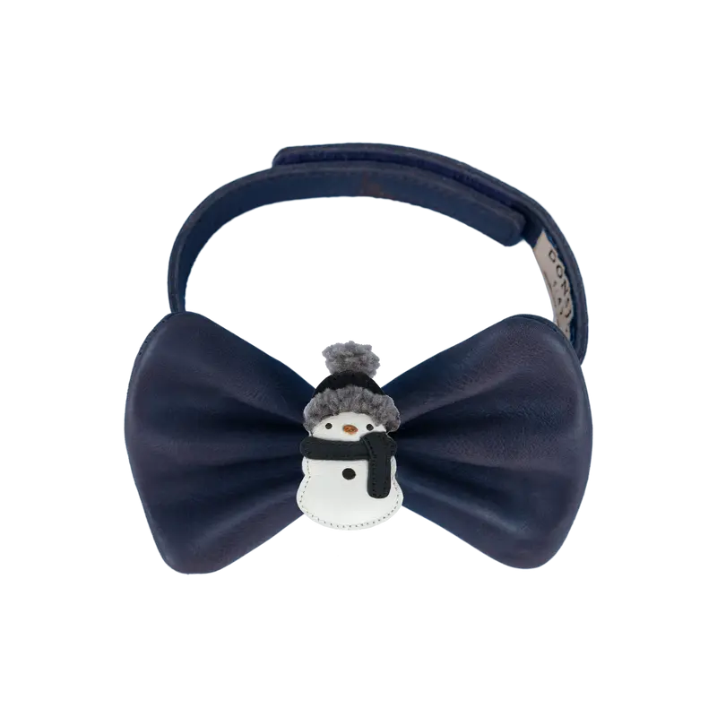 Jery Bow Tie | Snowman | Navy Nubuck