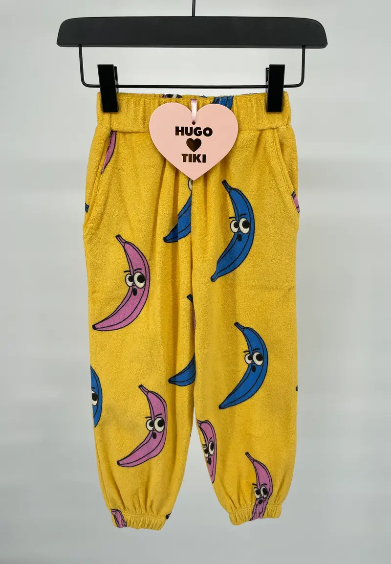 Joggingbroek Geel Bananen Maat 92