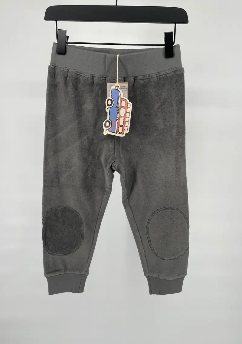 Joggingbroek Grijs Velours Paraplu Maat 98 / 104