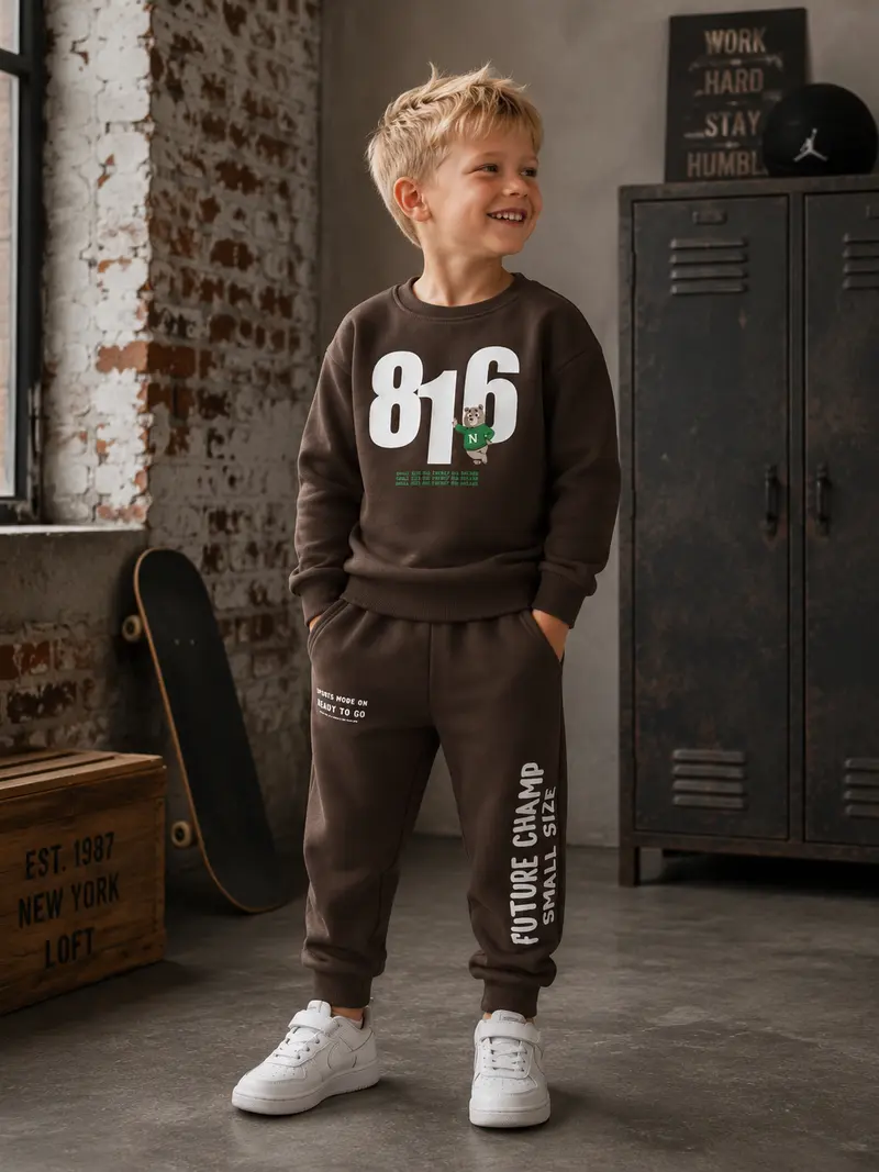 Joggingpak - bruin 816 beer