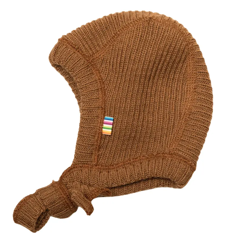 Joha - Wool Knit Helmet Dark Copper - Strik Mutsje Koper