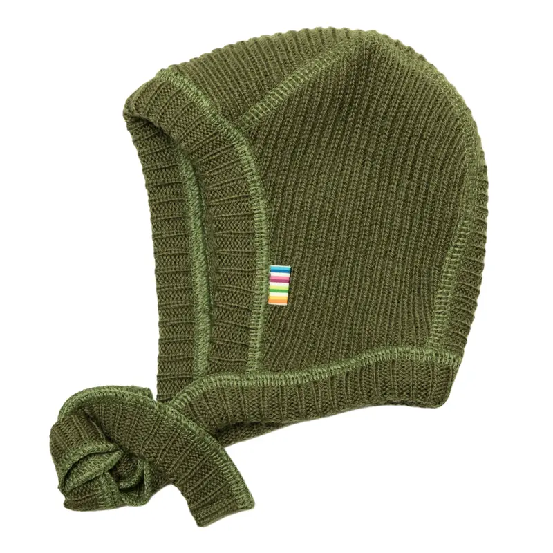 Joha - Wool Knit Helmet Dark Sage - Strik Mutsje Groen