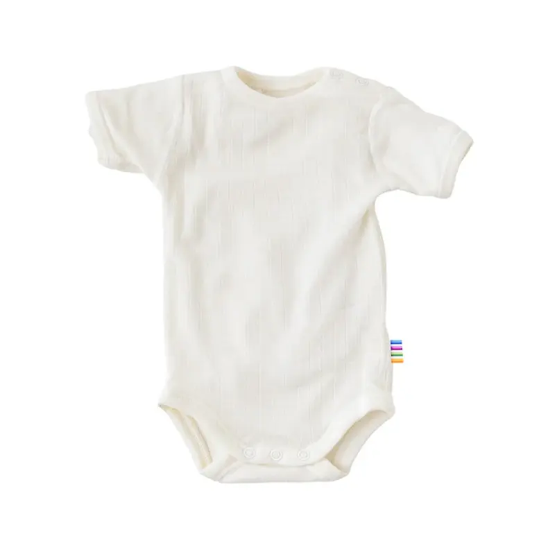 Joha Wool Short Sleeve Romper White