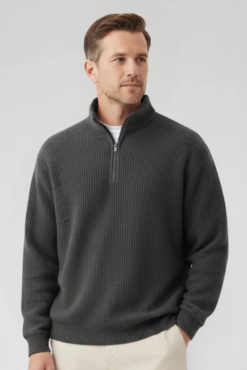 Jonas | Eleganter Zip Pullover für jeden Tag