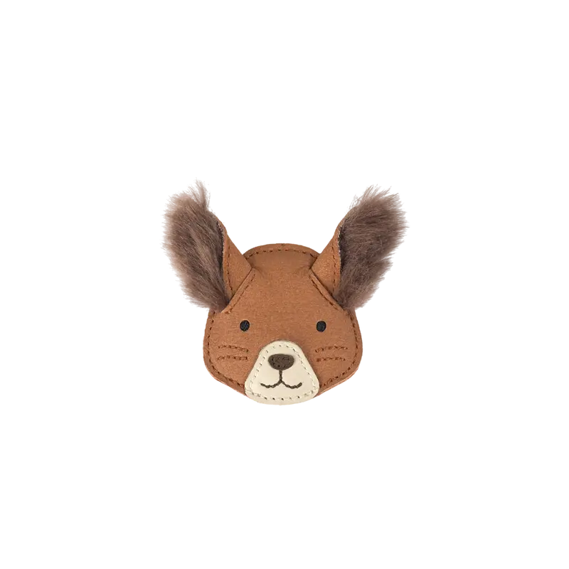 Josy Exclusive Hairclip | Fluffy Squirrel | Walnut Nubuck